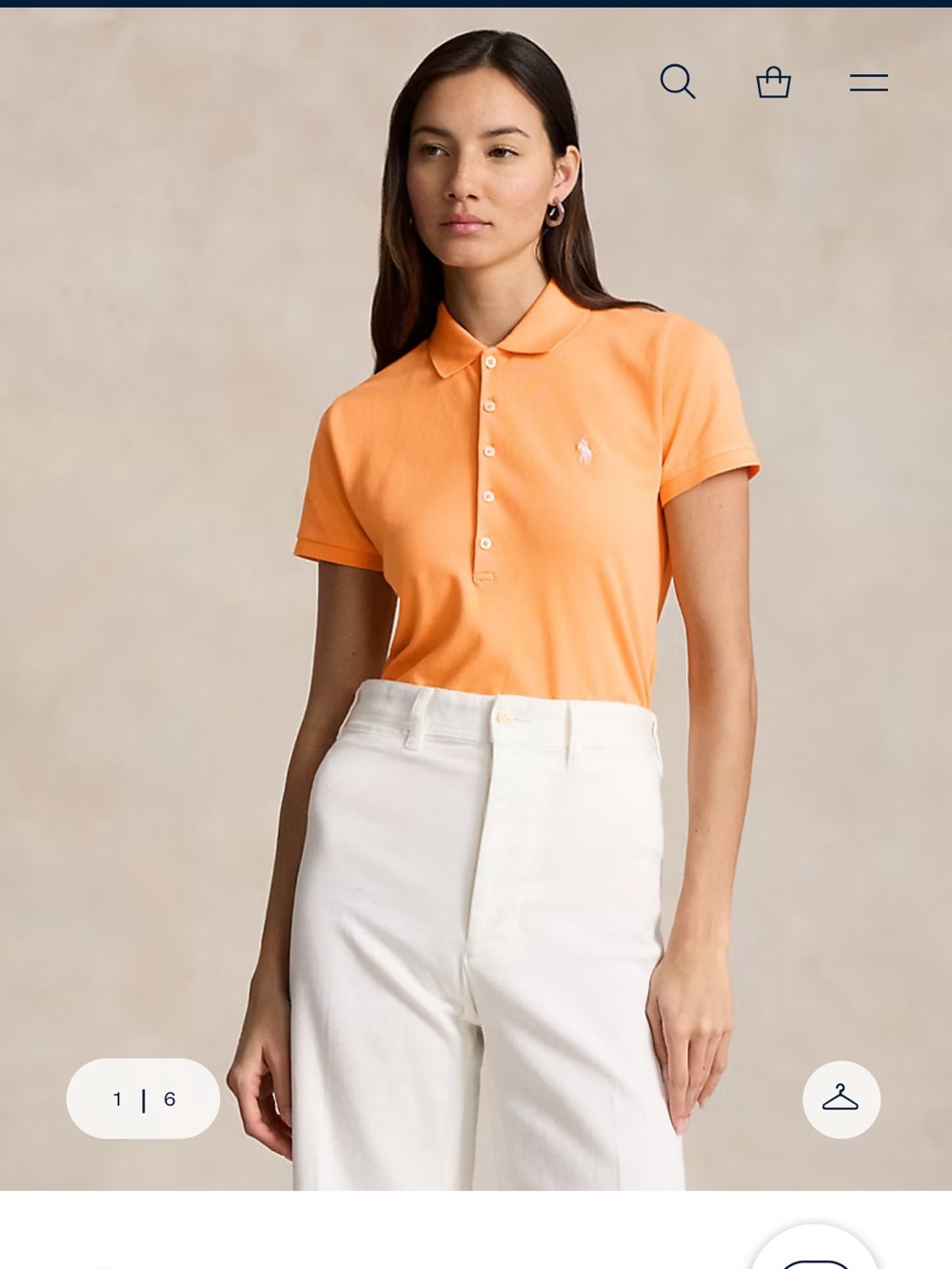 Ralph Lauren Creamscicle-Orange Short Sleeve Polo